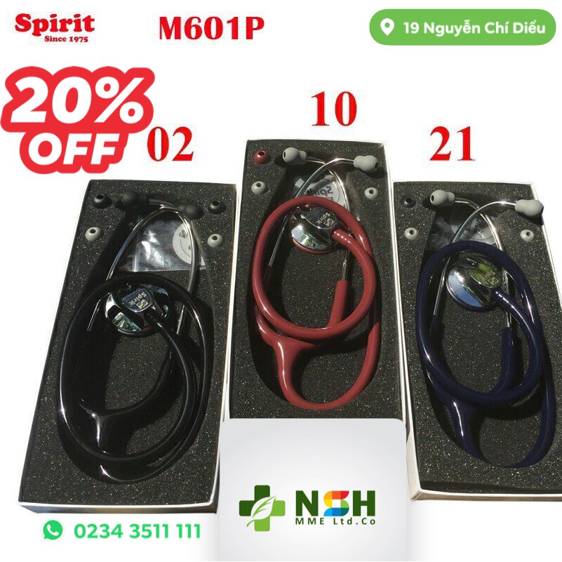 [ĐẠI LÝ] Ống nghe y tế hai mặt tai nghe y tế hai mặt Spirit CK-601P CK 601P nhập khẩu chính hãng