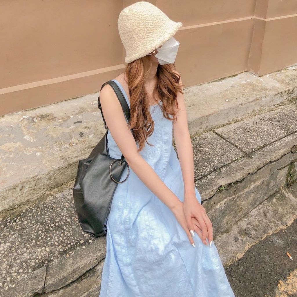 Váy Đầm Babydoll Hai Dây Dáng Dài Chất Vải Đũi Hàn Thoáng Mát, Váy Hai Dây Dáng Dài | BigBuy360 - bigbuy360.vn