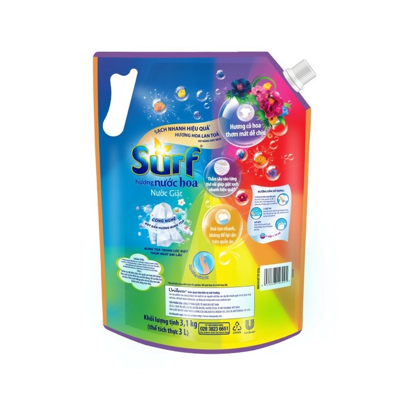 Nước giặt hương thơm mát Surf