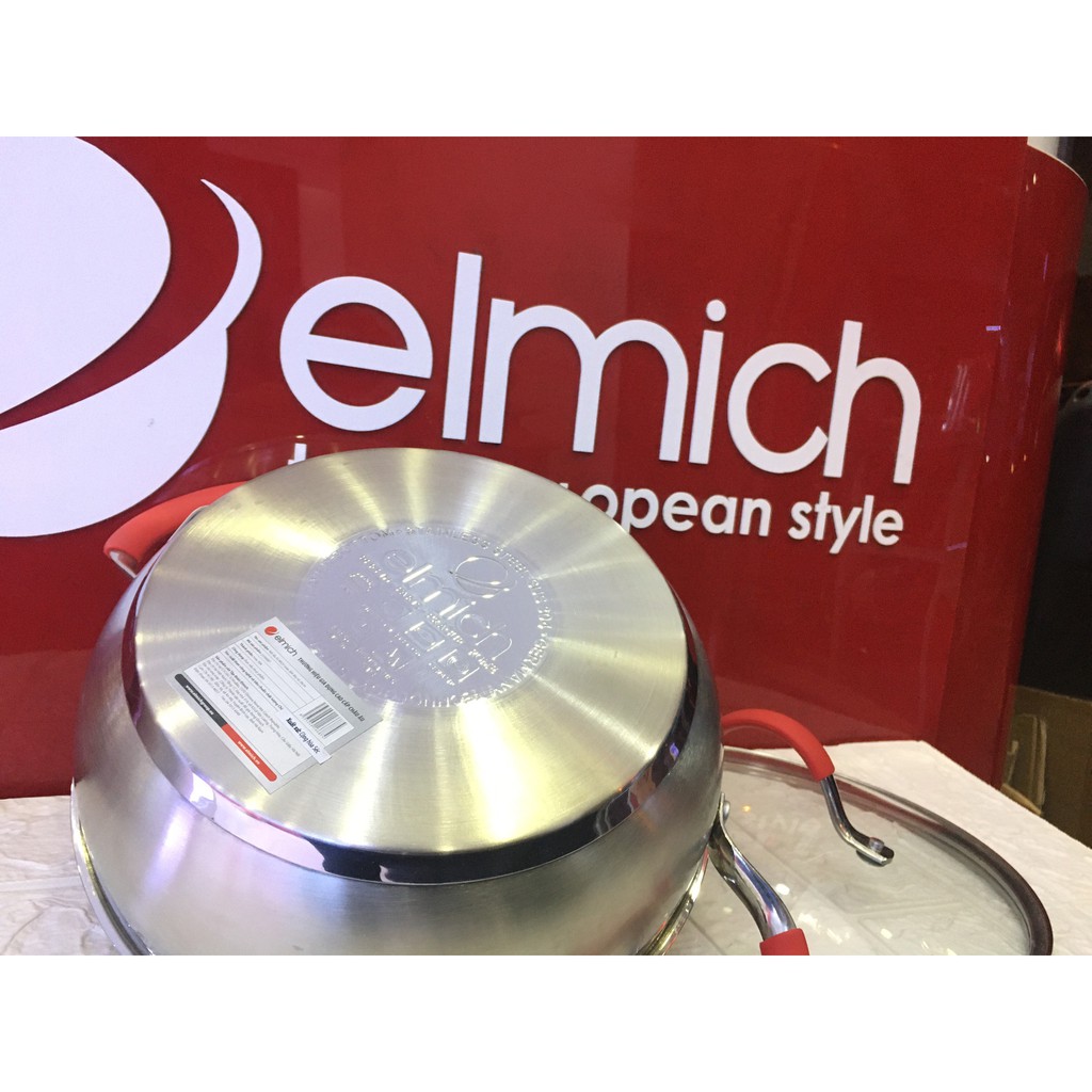 Nồi lẩu Elmich inox 304 26cm 28cm chảo xào elmich