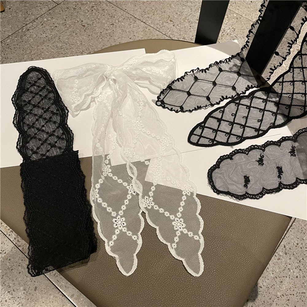 Dây Buộc Tóc Ren Hoa Thời Trang Hàn Quốc Cho Nữ