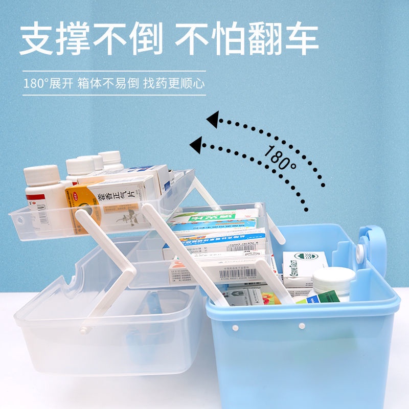 Hộp Đựng Thuốc Cỡ Lớn Nhiều Ngăn Tiện Dụng Cho Gia Đình