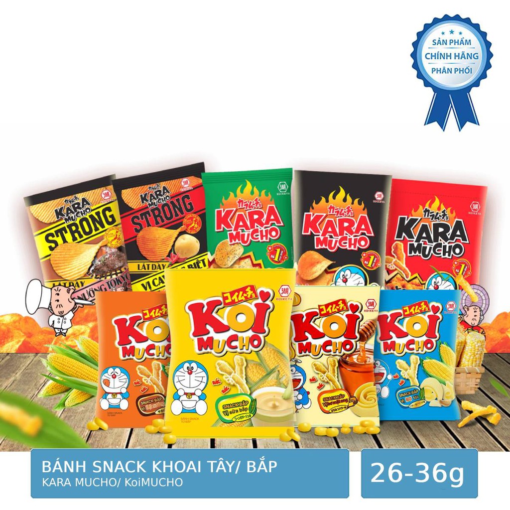 Bánh Snack Karamucho và KoiMucho 26-36g