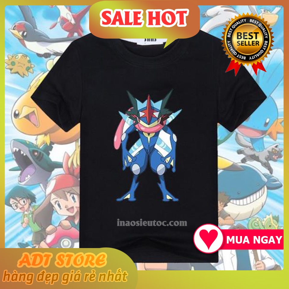 Áo Thun Áo Phông Pokémon - gekkouga cực đẹp - có size cho trẻ em mẫu HOT giá rẻ bán chạy