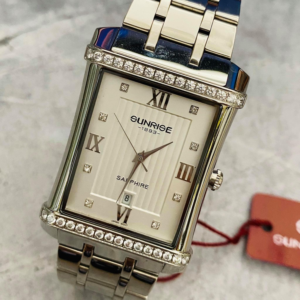 Đồng hồ Sunrise nam chính hãng Nhật Bản M1238AA.D.T - kính saphire chống trầy - chốn