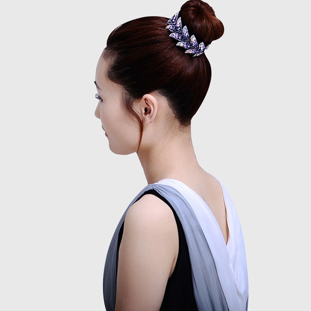 Kẹp tóc họa tiết hoa lá thời trang dành cho nữ