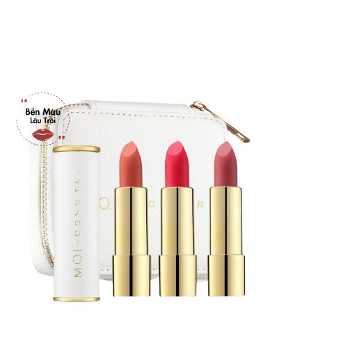 [TẶNG VÍ DA] Set 3 Son Môi Lì - Son M.O.I Hồ Ngọc Hà x Công Trí 2021 - MOI Cosmetics | BigBuy360 - bigbuy360.vn