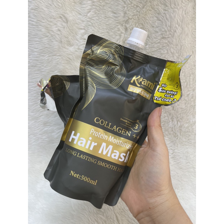 Hấp tóc phục hồi chuyên sâu Collagen Kami