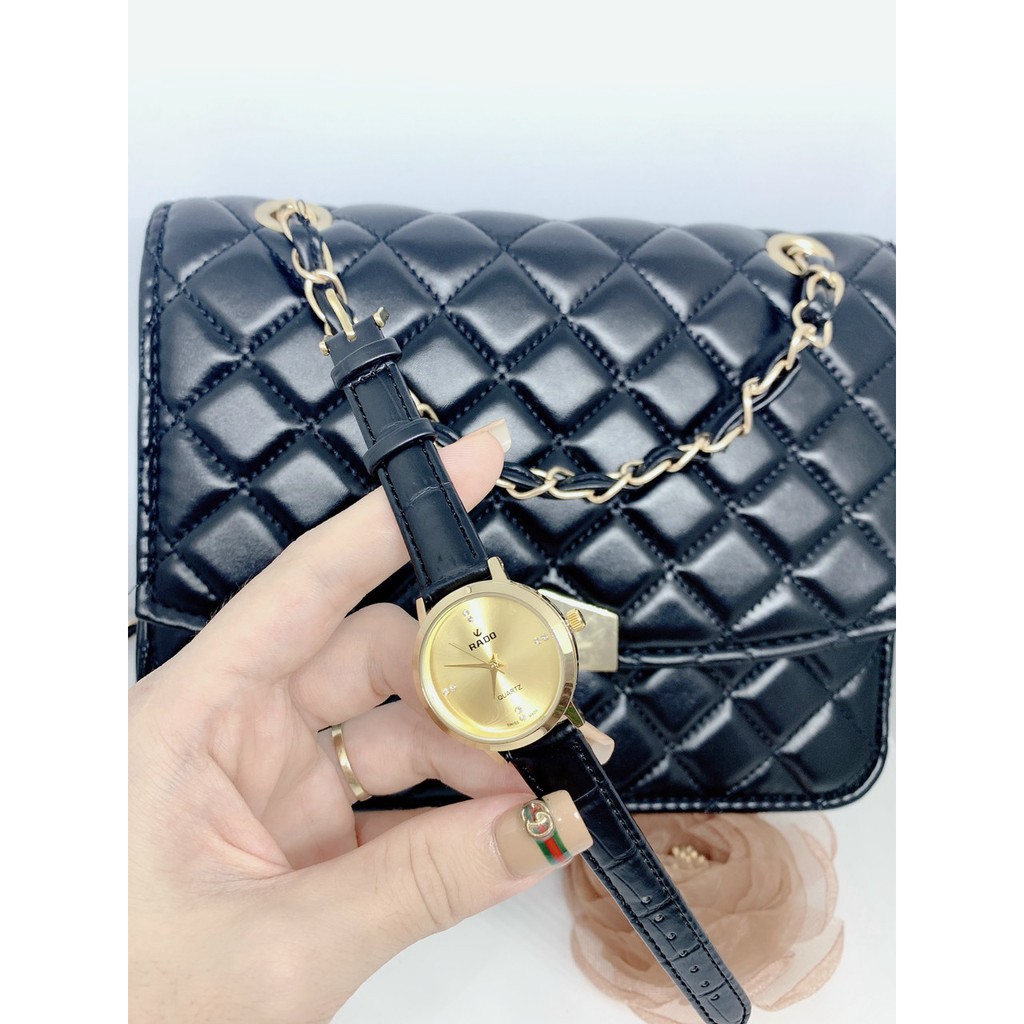(Rado cặp đôi) Đồng hồ Rado Nam (nữ) dây da, mặt đính đá, máy pin nhật, bảo hành 12 tháng - Rado đồng hồ  - mtp.dongho | BigBuy360 - bigbuy360.vn