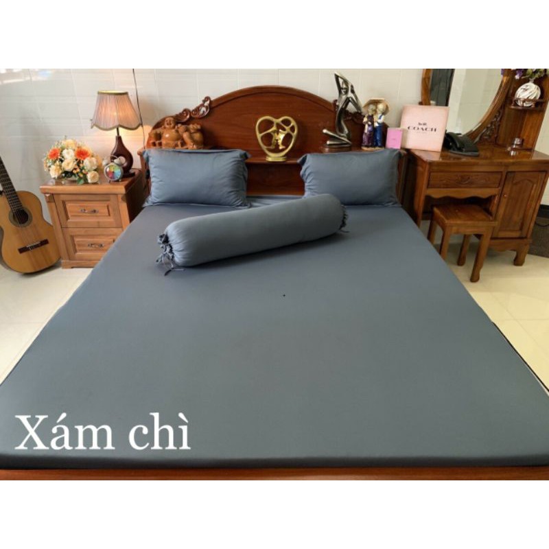 M6.M8 - BỘ 4 DRAP GA THUN LẠNH HÀN  TỒNG TRẦM MỀM MƯỚT MÁT LẠNH