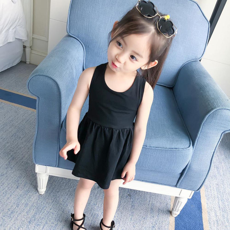 Đầm không tay phong cách công chúa thời trang hè cho bé gái 1-4 tuổi