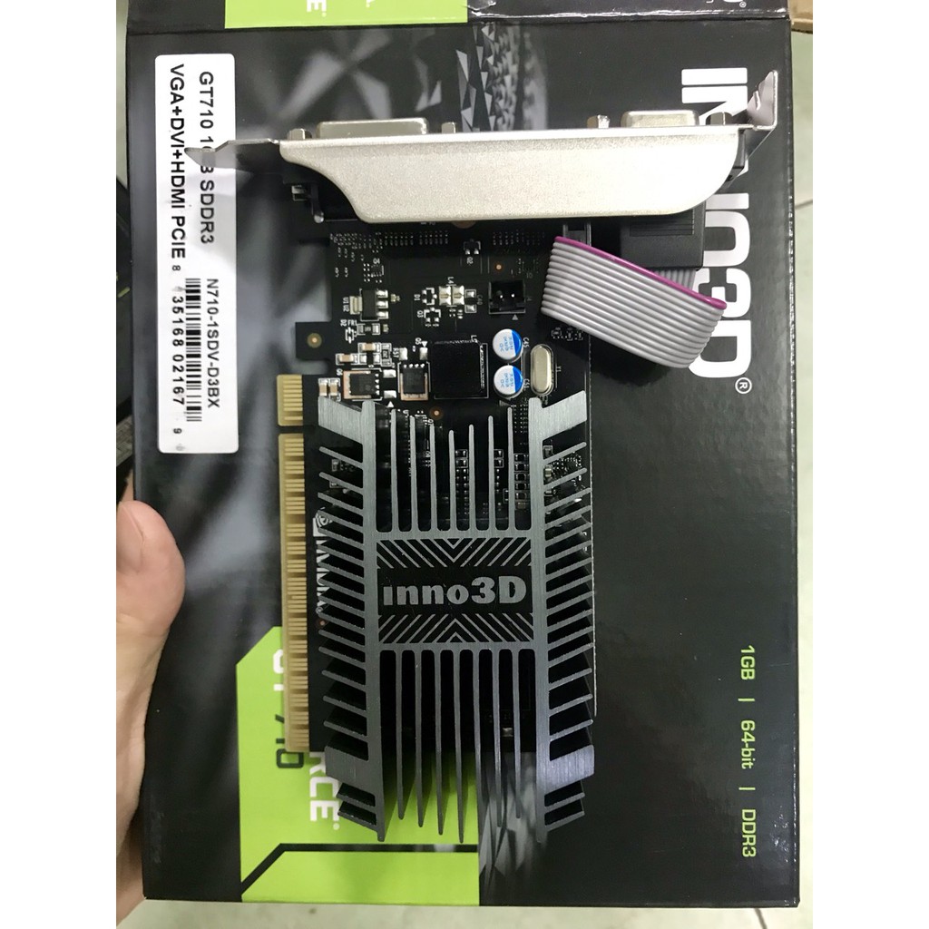 Card màn hình Inno3D Geforce GT 710 1GB (1GB GDDR3, 64-bit, VGA + DVI +HDMI) | BigBuy360 - bigbuy360.vn