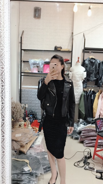 Áo da nữ kèm dây đai!!! Xả hàng!! | BigBuy360 - bigbuy360.vn