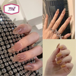 Set 24 móng tay giả, nail giả trang trí họa tiết đep nhẹ nhàng sơn gel AF