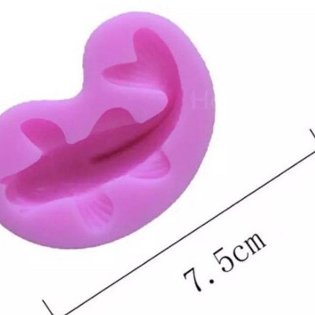 Khuôn silicon 4D cá chép làm thạch, xôi đậu- khuôn cá koi