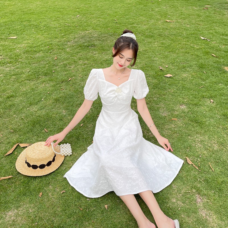 [MỚI NHẤT] Váy trắng nữ mẫu mới nhất hàng Quảng Châu cao cấp V148 (KÈM ẢNH THẬT) | BigBuy360 - bigbuy360.vn