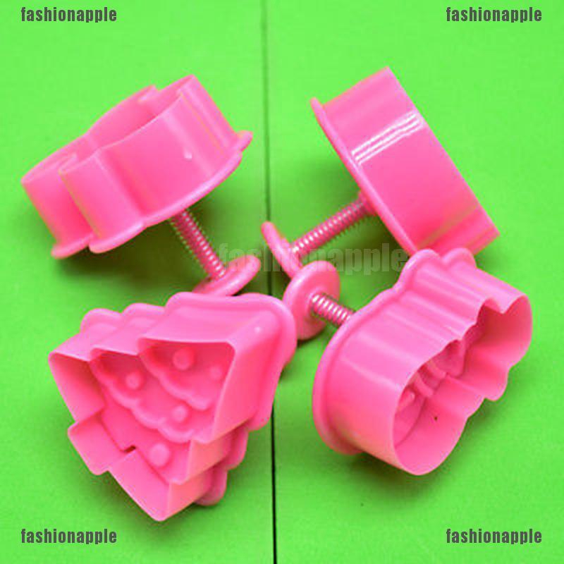 Bộ 4 khuôn làm bánh phong cách Giáng sinh đáng yêu