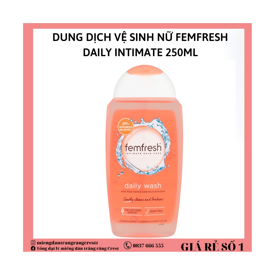 Dung Dịch Vệ Sinh Phụ Nữ Femfresh Daily Intimate Wash 250ml