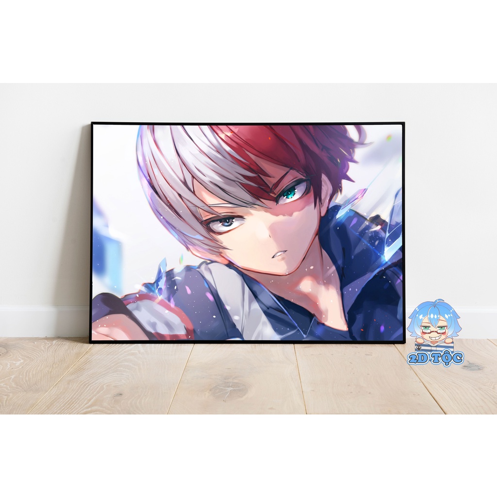 Ảnh poster A3 Todoroki Shoto (6) Anime Manga Boku no Hero Academia chất liệu giấy cao cấp - 2D Tộc Shop