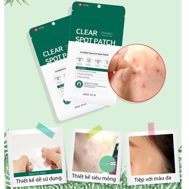 Miếng Dán Mụn Some By Mi Clear Spot Patch (Gói18 Miếng) - Elbi Beauty Cosmetics &amp; Skincare