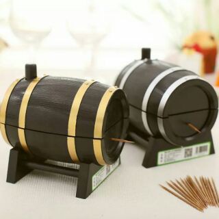 Hộp đựng tăm hình thùng rượu