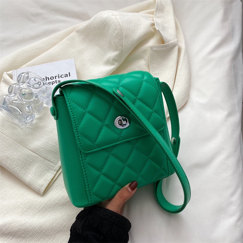 Túi đeo vai IELGY họa tiết hình thoi thiết kế thời trang cho nữ