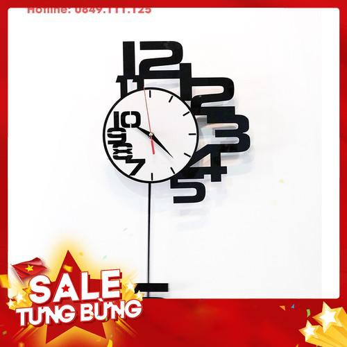 Đồng hồ treo tường quả lắc Mica Decor SB003 - Siêu HOT