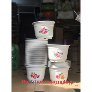 chậu tròn bông ( COMBO 5 cái ) - size 28cmx19cm