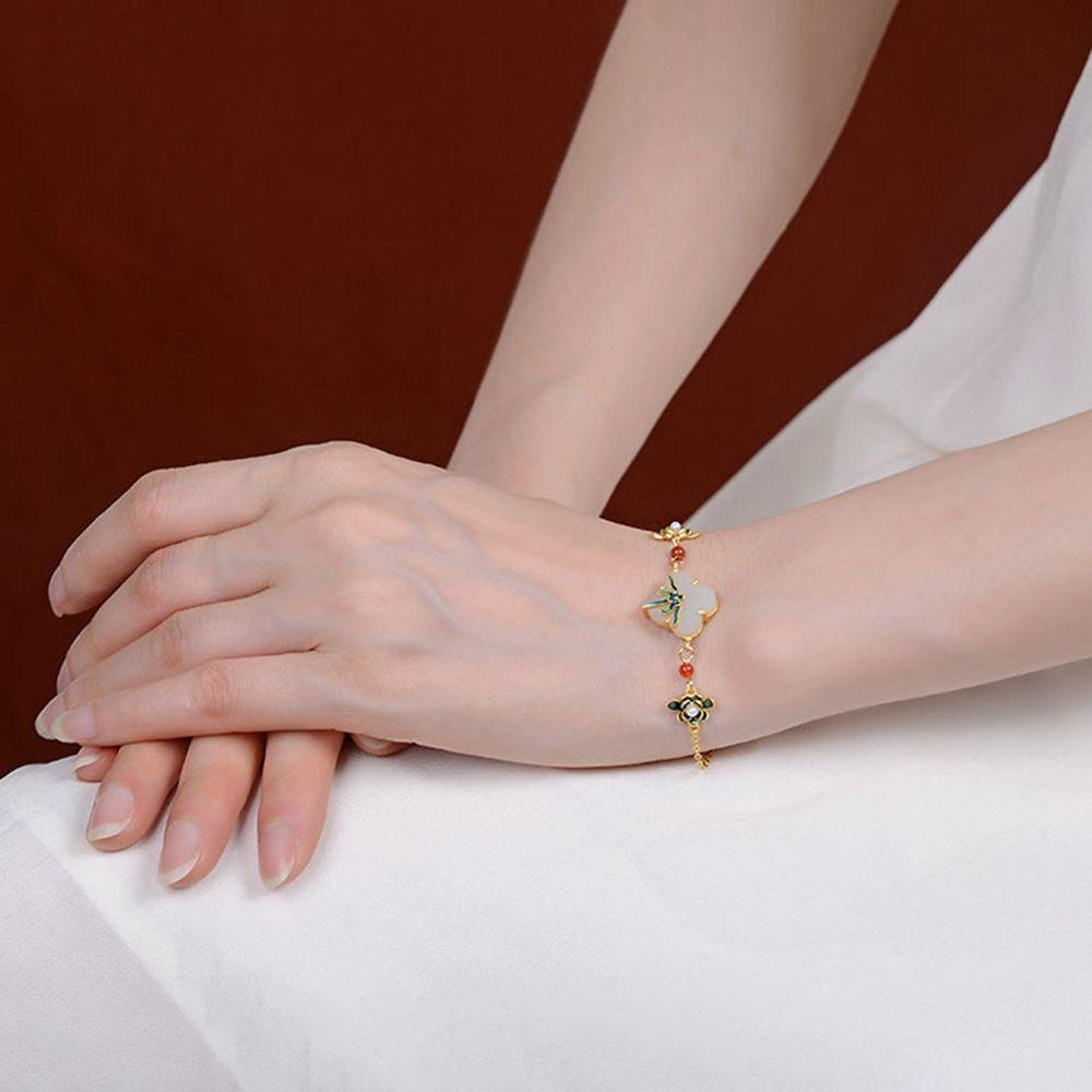 EXPEN Khuyên Tai Vòng Hở Tráng Men Thanh Lịch Phong Cách Trung Hoa