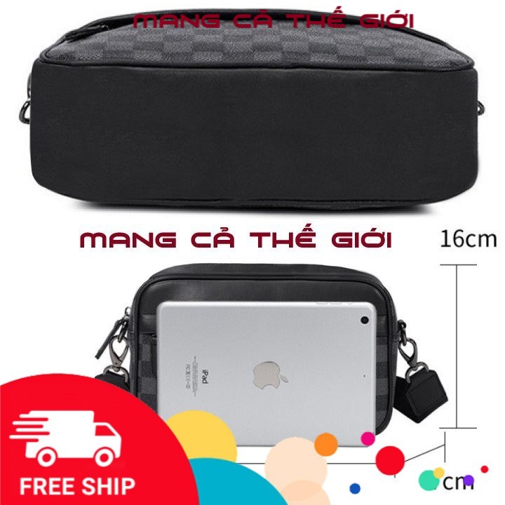Túi đeo chéo nam nữ phong cách họa tiết caro Mys Bag TX-0005 | BigBuy360 - bigbuy360.vn