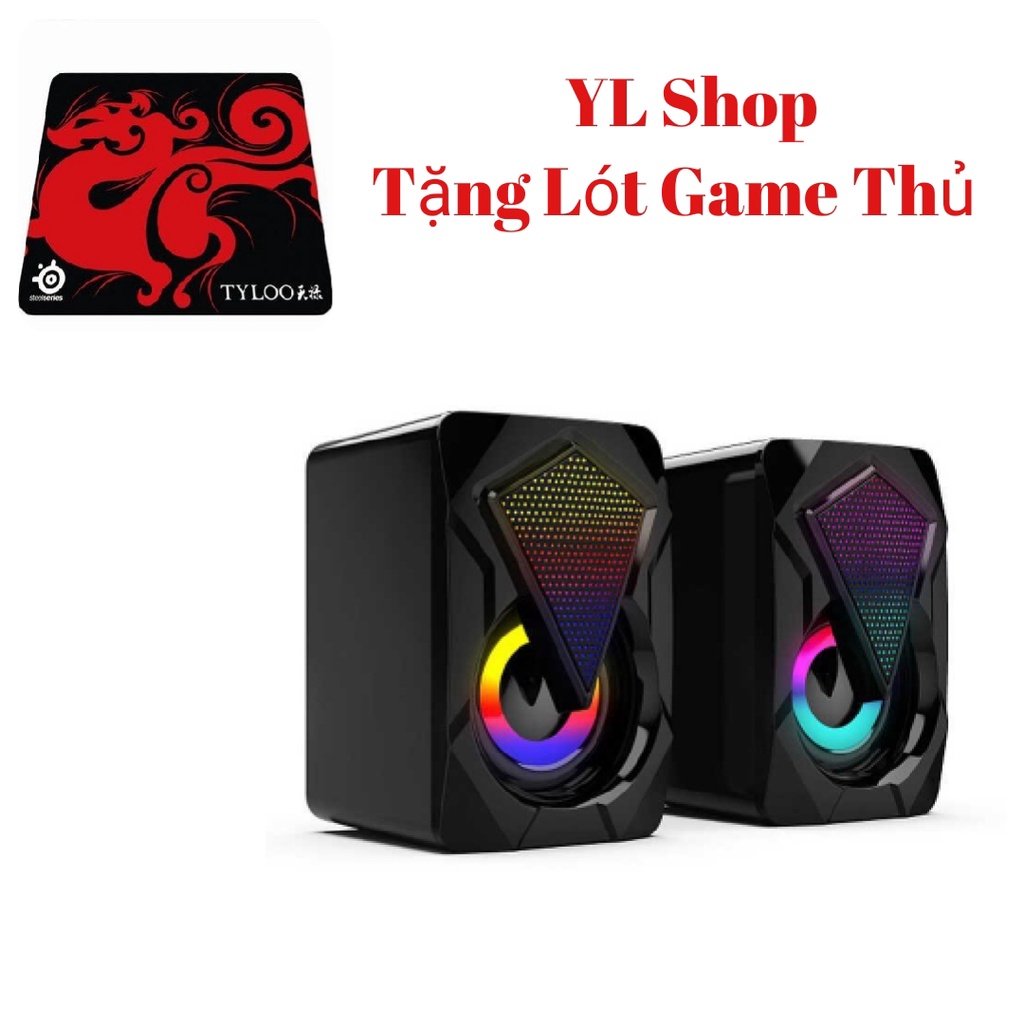 Bộ Loa Máy Tính Mini Dáng Game Thủ X2 Để Bàn Cao Cấp Âm Thanh Siêu Trầm Hỗ Bộ 2 Loa ( tặng lót chuột game thủ )