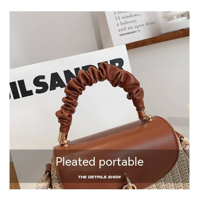 Túi Xách Đan Rơm Dáng Vuông Nhỏ Có Khóa Thời Trang Cho Nữ 8986#