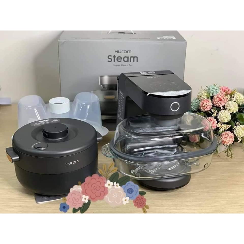 [Mã ELHADEV giảm 4% đơn 300K] Nồi Hấp Đa Năng Hurom Steam Pot SC-B01FMG (Full 3 khay)