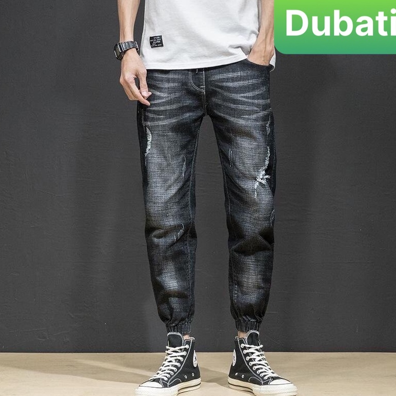 Quần Jean Nam, Quần Jogger Nam Co Giãn Wash Xước Chất Đẹp Cao Cấp- DB 0535- DUBATI FASHION