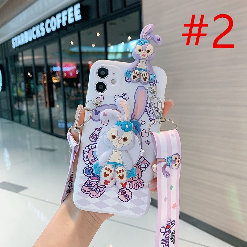 For Xiaomi Redmi Note 12 Pro+ 11 Pro 12S 11S 10S 10 5G 9S 9 8 7 Pro Redmi 13C 12C 10C A2 A1 9A 9C 9T Hình vẽ 3D Stellalou với Gương trang điểm Dây nghiêng Vỏ điện thoại mềm