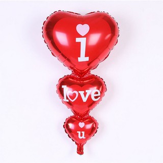 Bóng trái tim 3 tầng chữ I Love You