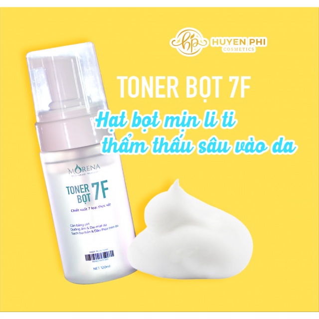 Toner tạo bọt 7F Huyền Phi 120ml tác dụng cân bằng PH, dưỡng ẩm, làm mát, dịu da và se khít lỗ chân lông