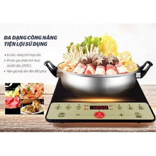 Bếp điện từ sunhouse bảo hành chính hãng 12 tháng tặng kèm nồi lẩu inox