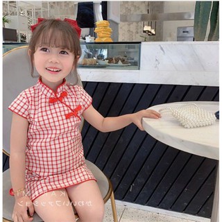 Áo sườn xám bé gái