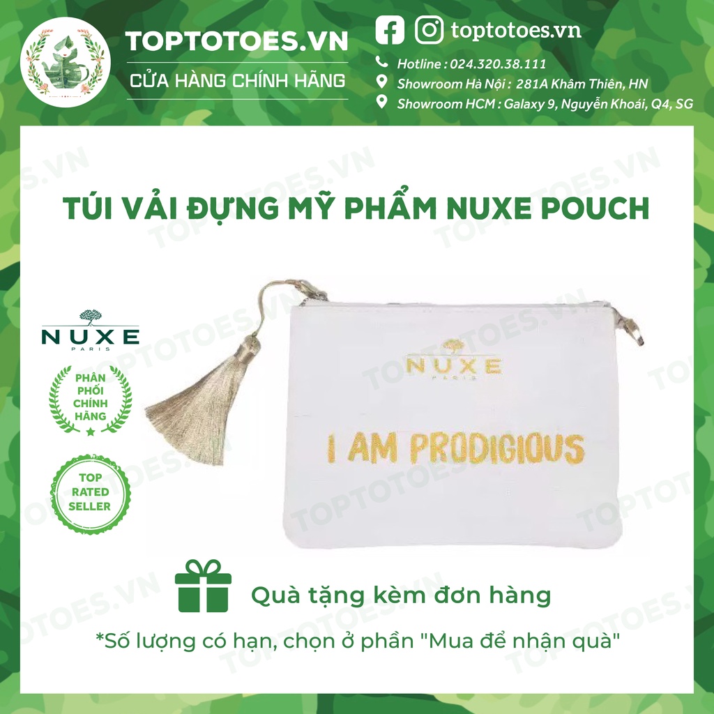 Túi vải đựng mỹ phẩm Nuxe Pouch [QUÀ TẶNG KÈM ĐƠN HÀNG]