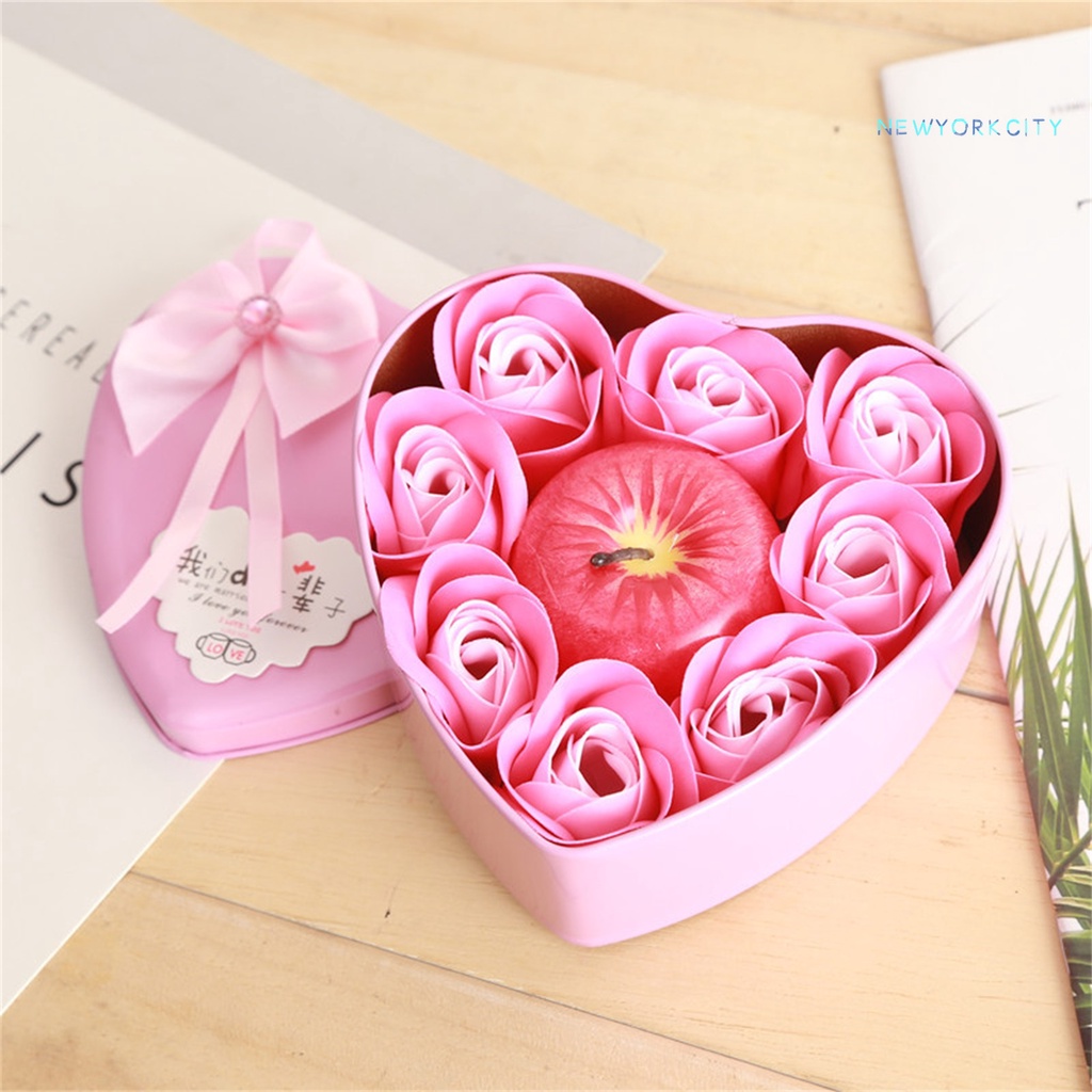 Nến Thơm Trái Cây Màu Đỏ Lâu Trôi Trang Trí Giáng Sinh