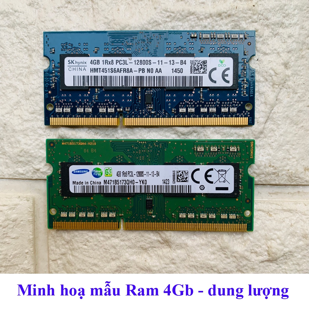 RAM Laptop DDR3L 4Gb / 2Gb Bus 1600 MHz (ký hiệu PC3L-12800s) hàng tháo máy sáng đẹp