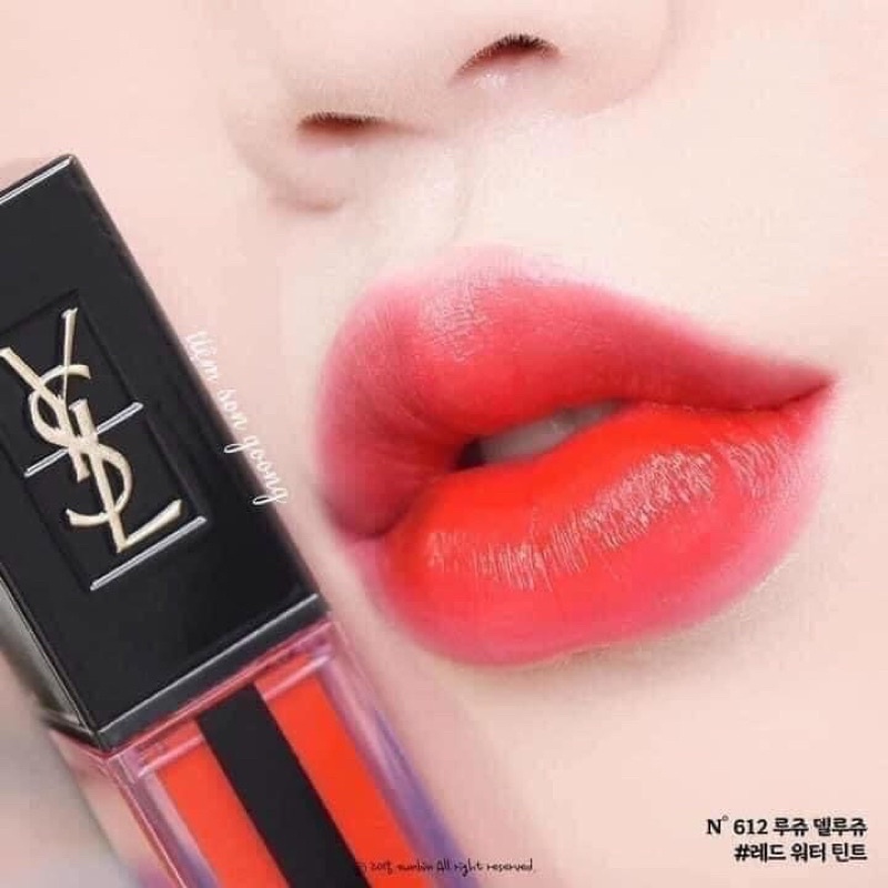 Son YSL Rouge Pur Couture Vernis À Lèvres Fresh Glossy Stain - màu 610, 612, 613, 617, 618