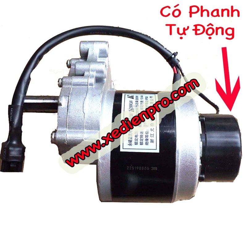 Động Cơ Xe Lăn Điện Có Phanh Tự Động 24V240W