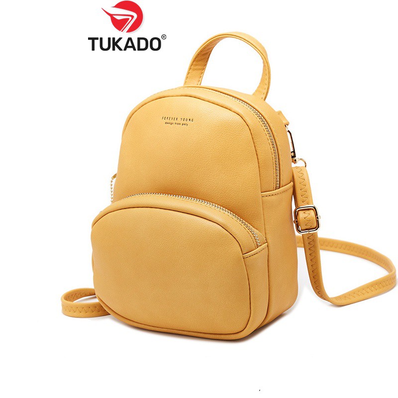 Balo Nữ Mini Thời Trang Chính Hãng FOREVER YOUNG Da Mềm Đeo Chéo Đeo Vai Tiện Dụng FY05 - Tukado - Hàng nhập khẩu