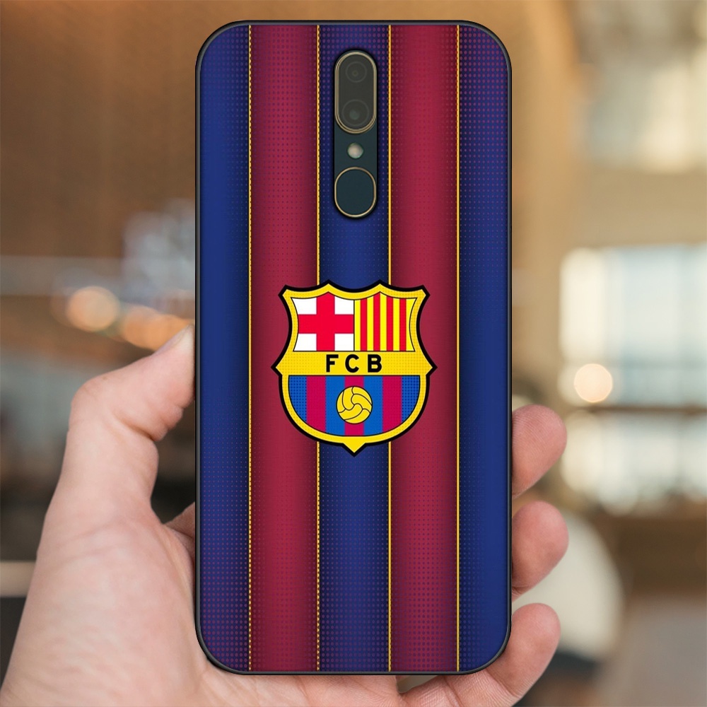 Ốp lưng Oppo F11 viền đen in hình Barcelona Barca