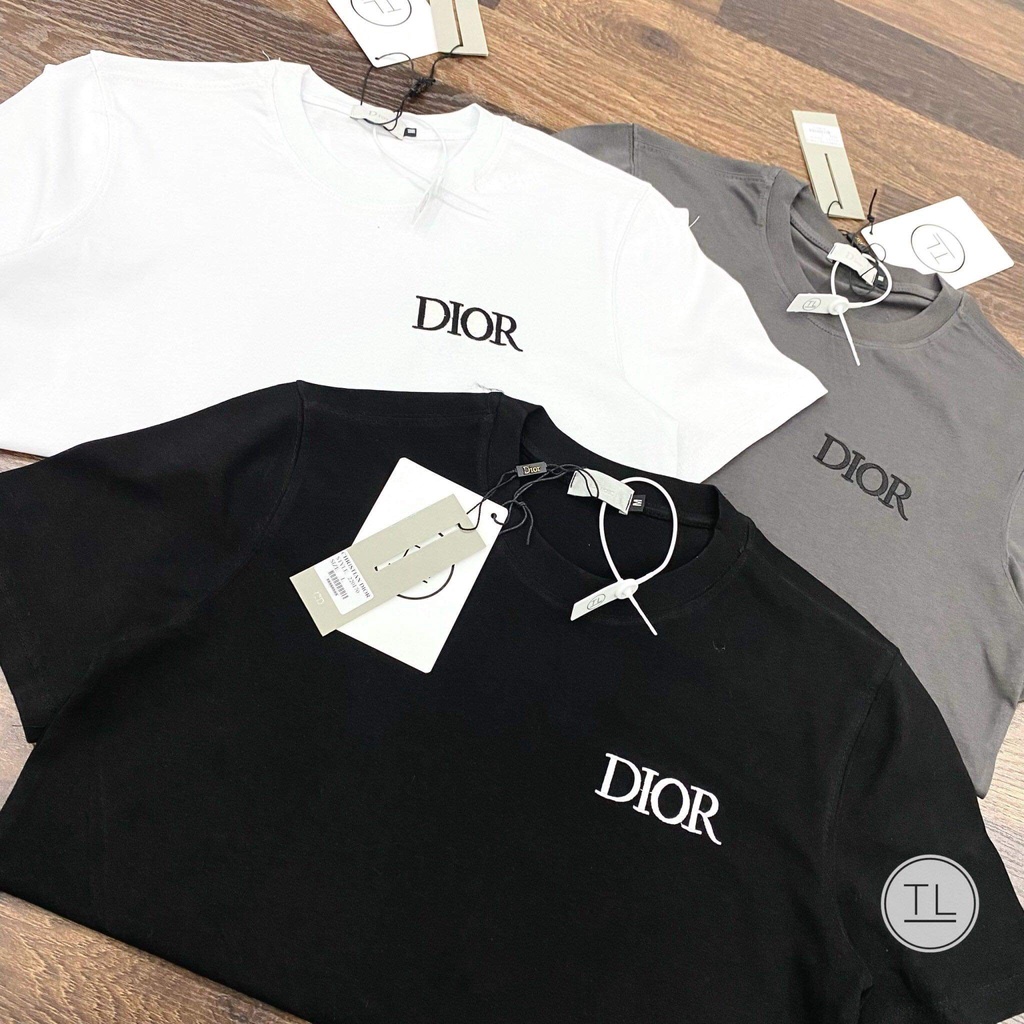 Áo phông Nam nữ Dior cổ tròn 100% mềm mịn, chất mát Tranganh Store