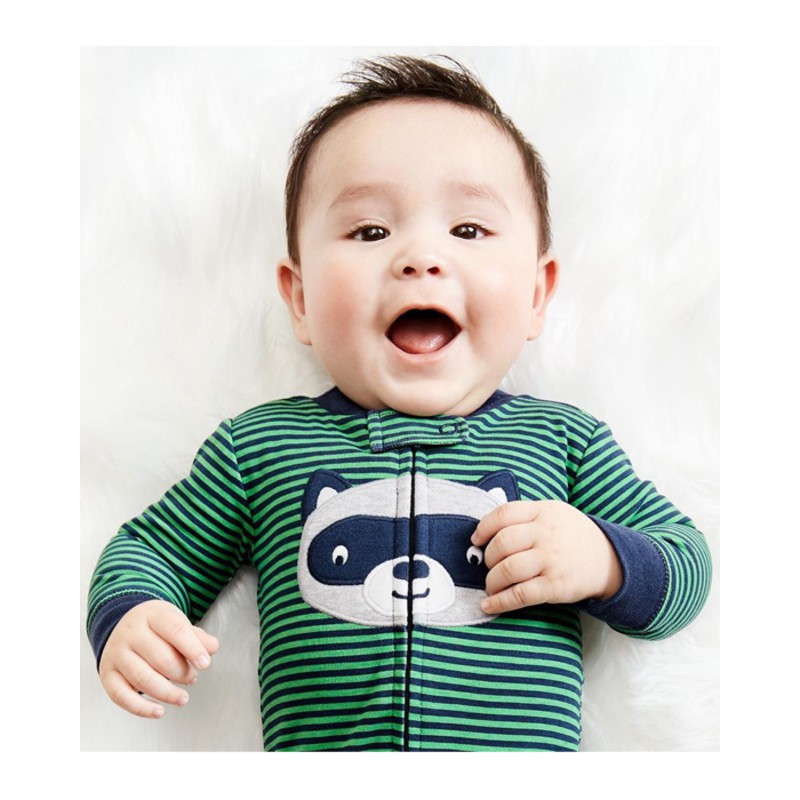 Đồ dài, đồ ngủ cotton liền quần khoá kéo Car-tờ Auth Từ Mỹ (17915810)