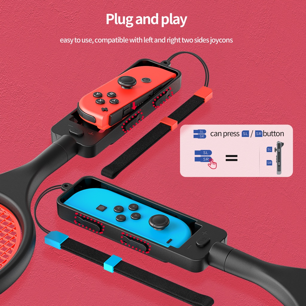 Vợt tennis/ cầu lông IINE Nintendo GEN2 màu đỏ + xanh dương