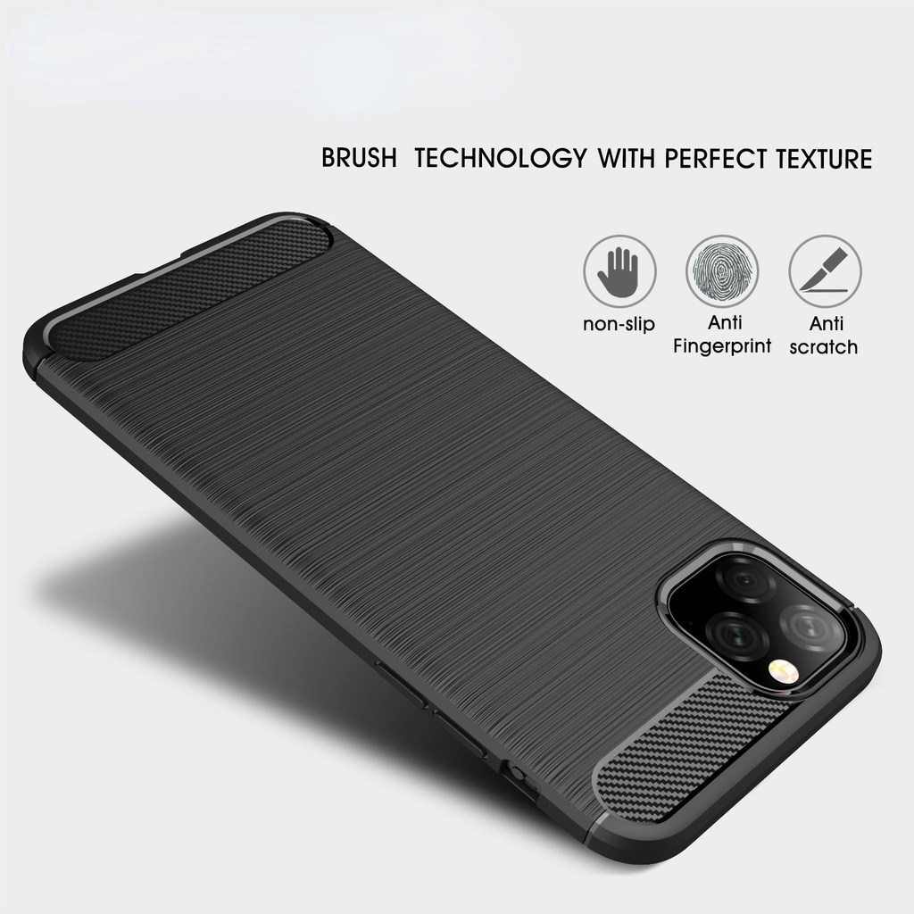 Ốp Điện Thoại Silicon Nhám Chống Rơi Họa Tiết Sợi Carbon Cho iPhone 14 13 12 11 XS X XR SE 8 7 6 6s Mini Pro Plus Max